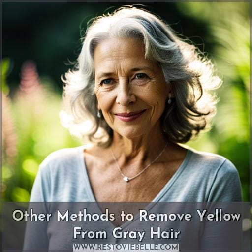 Other Methods to Remove Yellow From Gray Hair