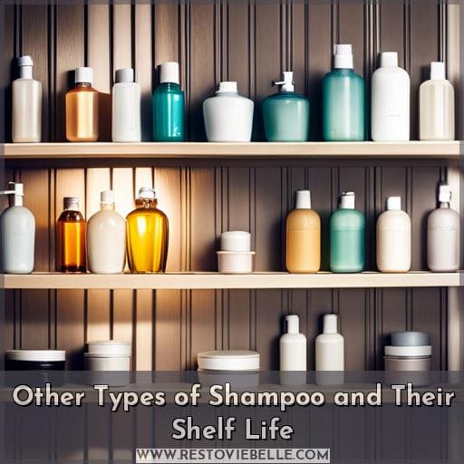 Other Types of Shampoo and Their Shelf Life