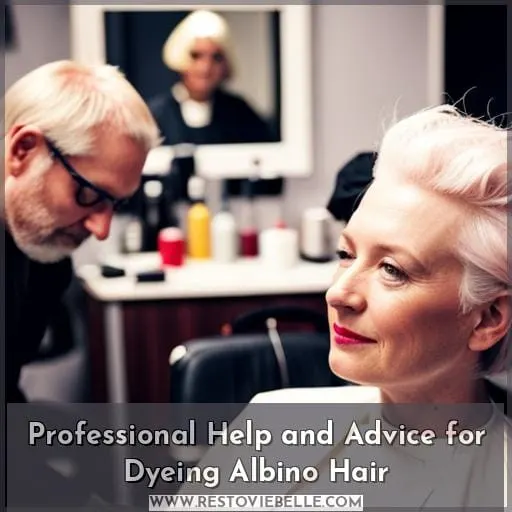 Professional Help and Advice for Dyeing Albino Hair