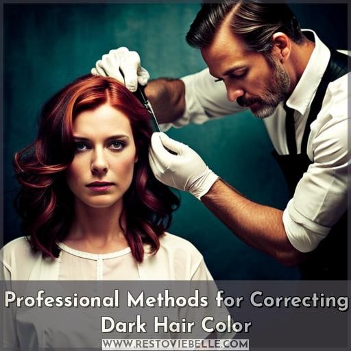 Professional Methods for Correcting Dark Hair Color