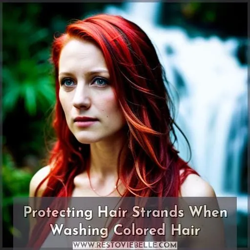 Protecting Hair Strands When Washing Colored Hair