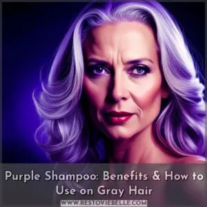 purple shampoo on gray hair