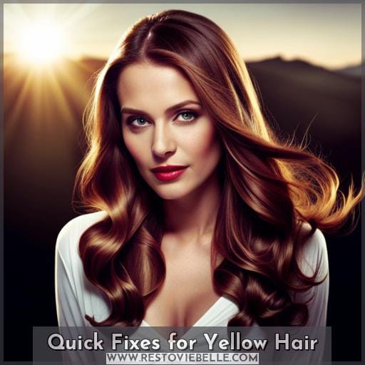 Quick Fixes for Yellow Hair