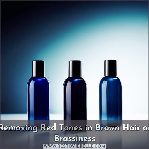 Removing Red Tones in Brown Hair or Brassiness