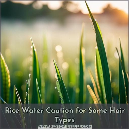 Rice Water Caution for Some Hair Types