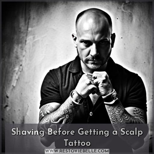 Shaving Before Getting a Scalp Tattoo