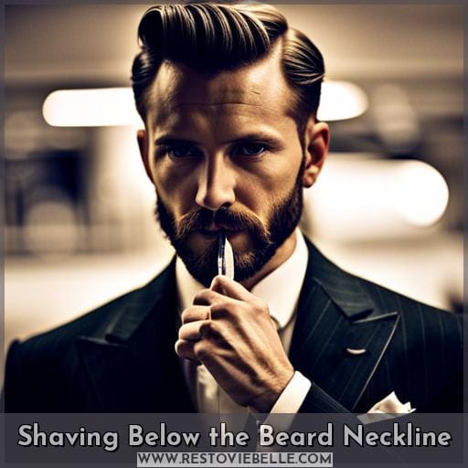 Shaving Below the Beard Neckline