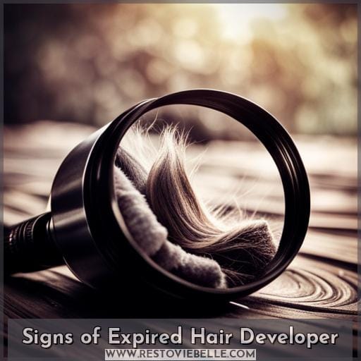 Signs of Expired Hair Developer