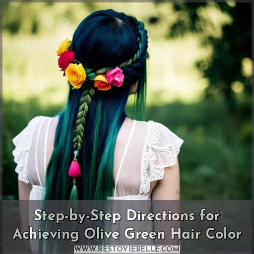 Step-by-Step Directions for Achieving Olive Green Hair Color