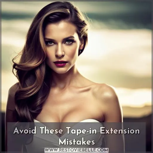 tape in hair extension mistakes to avoid