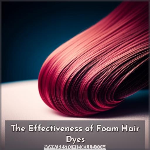 The Effectiveness of Foam Hair Dyes