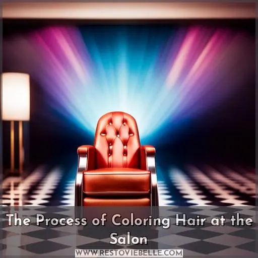 The Process of Coloring Hair at the Salon