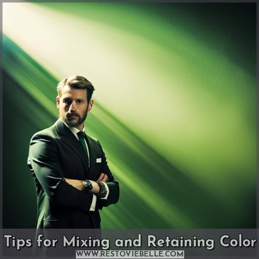 Tips for Mixing and Retaining Color