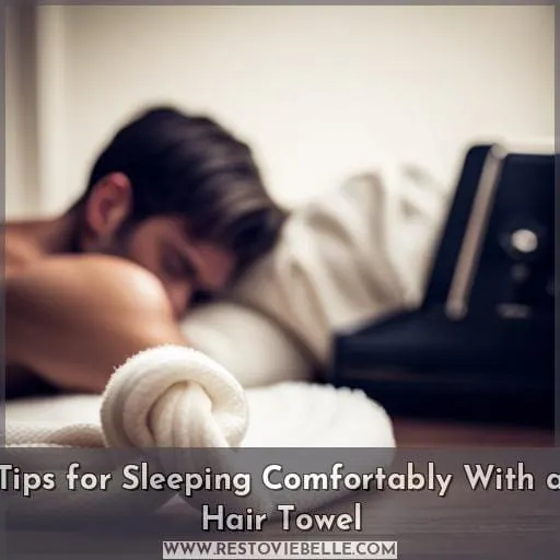 Tips for Sleeping Comfortably With a Hair Towel