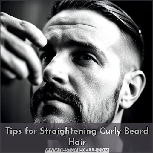 Tips for Straightening Curly Beard Hair