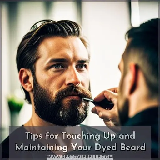 Tips for Touching Up and Maintaining Your Dyed Beard