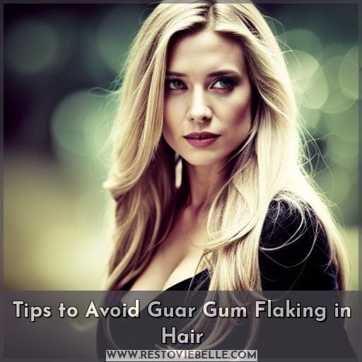 Tips to Avoid Guar Gum Flaking in Hair
