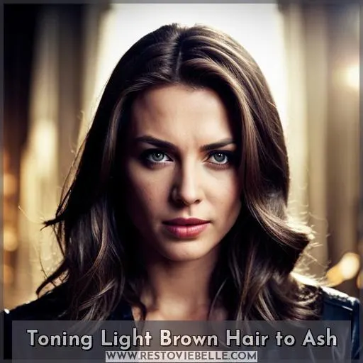 Toning Light Brown Hair to Ash