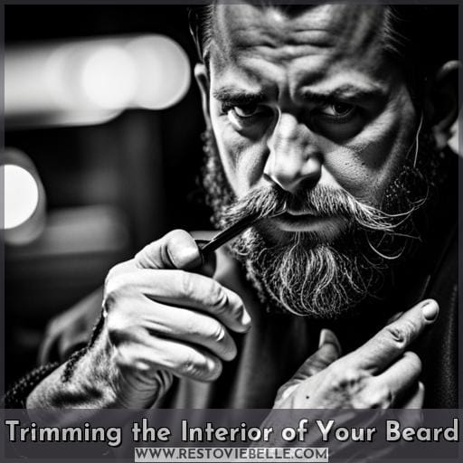 Trimming the Interior of Your Beard