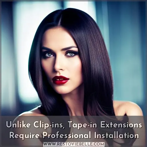 Unlike Clip-ins, Tape-in Extensions Require Professional Installation