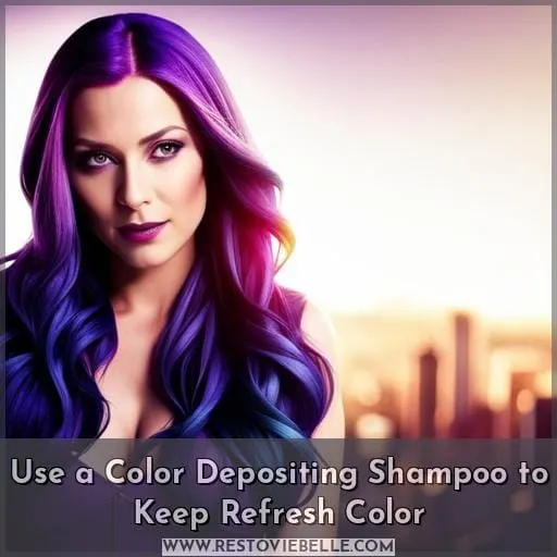 Use a Color Depositing Shampoo to Keep Refresh Color