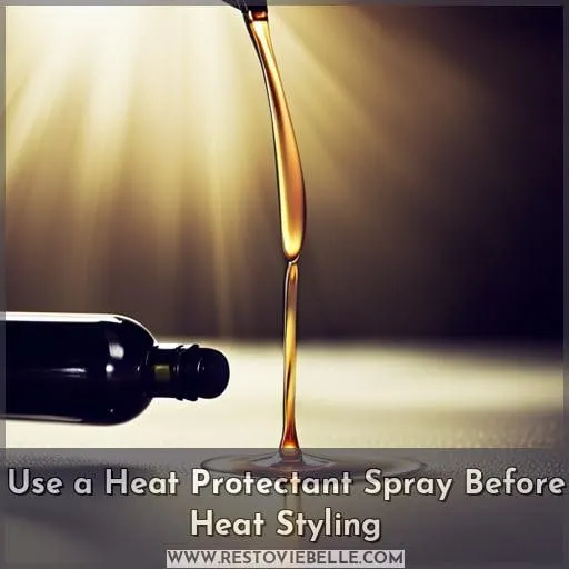 Use a Heat Protectant Spray Before Heat Styling