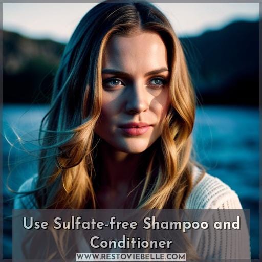 Use Sulfate-free Shampoo and Conditioner