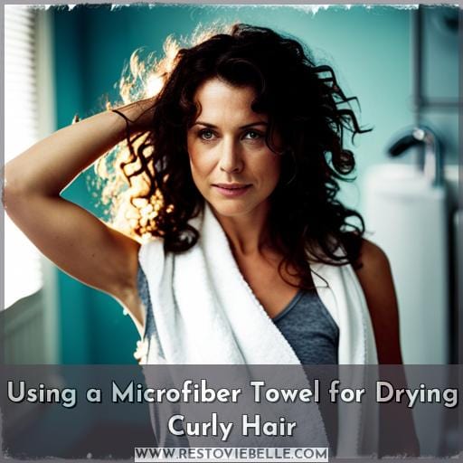 Using a Microfiber Towel for Drying Curly Hair