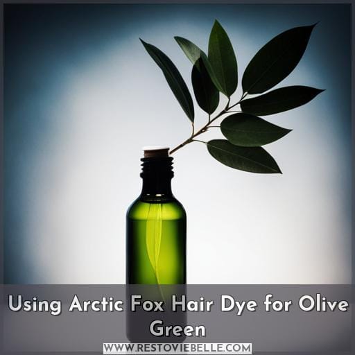 Using Arctic Fox Hair Dye for Olive Green