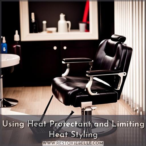 Using Heat Protectant and Limiting Heat Styling