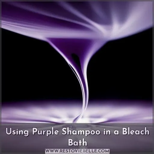 Using Purple Shampoo in a Bleach Bath