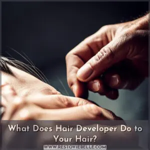 what does developer do to your hair