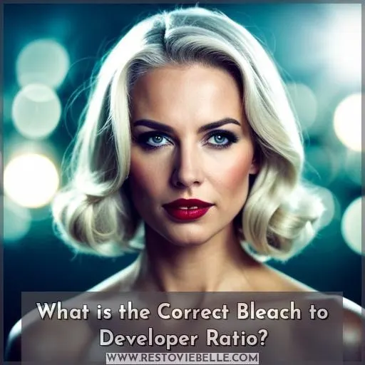 What is the Correct Bleach to Developer Ratio