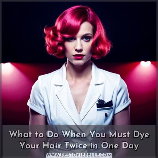 What to Do When You Must Dye Your Hair Twice in One Day