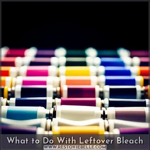 What to Do With Leftover Bleach