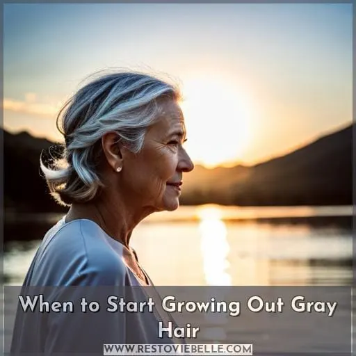 When to Start Growing Out Gray Hair