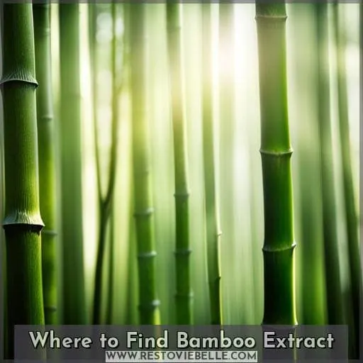 Where to Find Bamboo Extract
