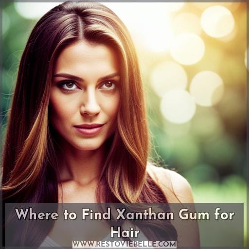 Where to Find Xanthan Gum for Hair