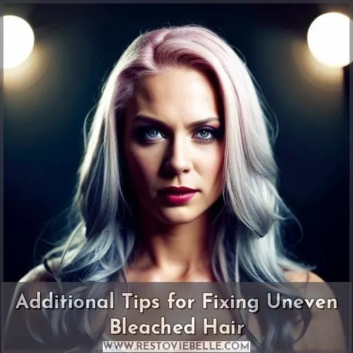Additional Tips for Fixing Uneven Bleached Hair