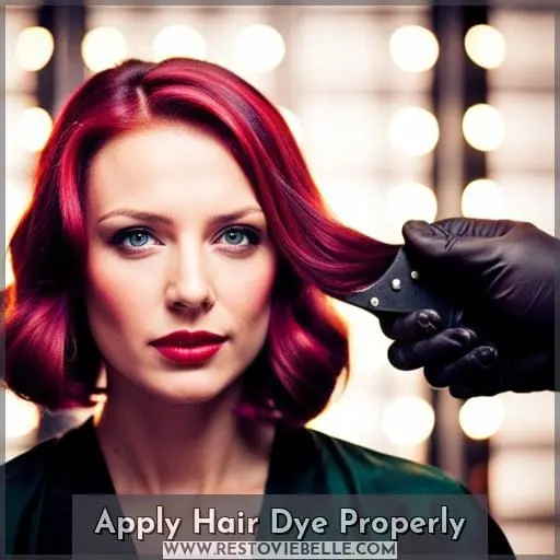 Apply Hair Dye Properly