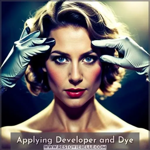 Applying Developer and Dye