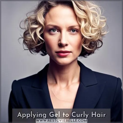 Applying Gel to Curly Hair