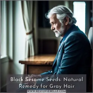 black sesame seeds gray hair