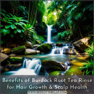 burdock root tea rinse for hair