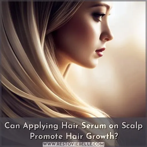 can i apply hair serum on scalp