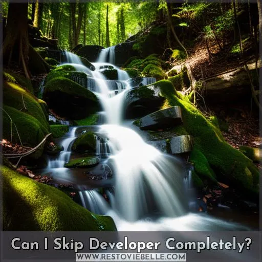 Can I Skip Developer Completely