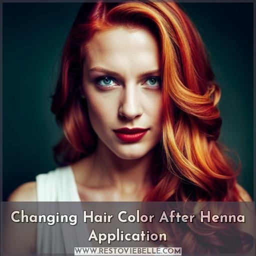 Changing Hair Color After Henna Application Changing Hair Color After Henna Application