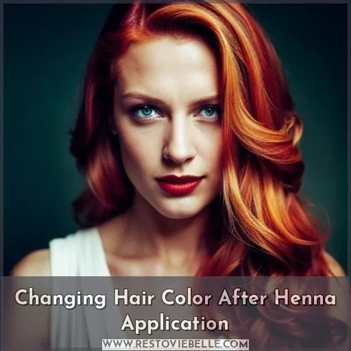 Changing Hair Color After Henna Application