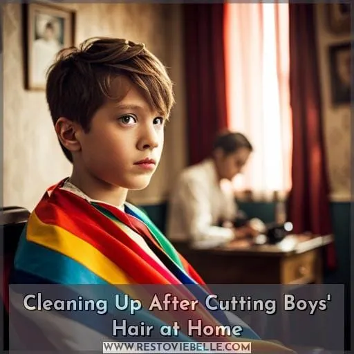 Cleaning Up After Cutting Boys