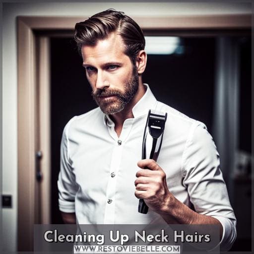 Cleaning Up Neck Hairs